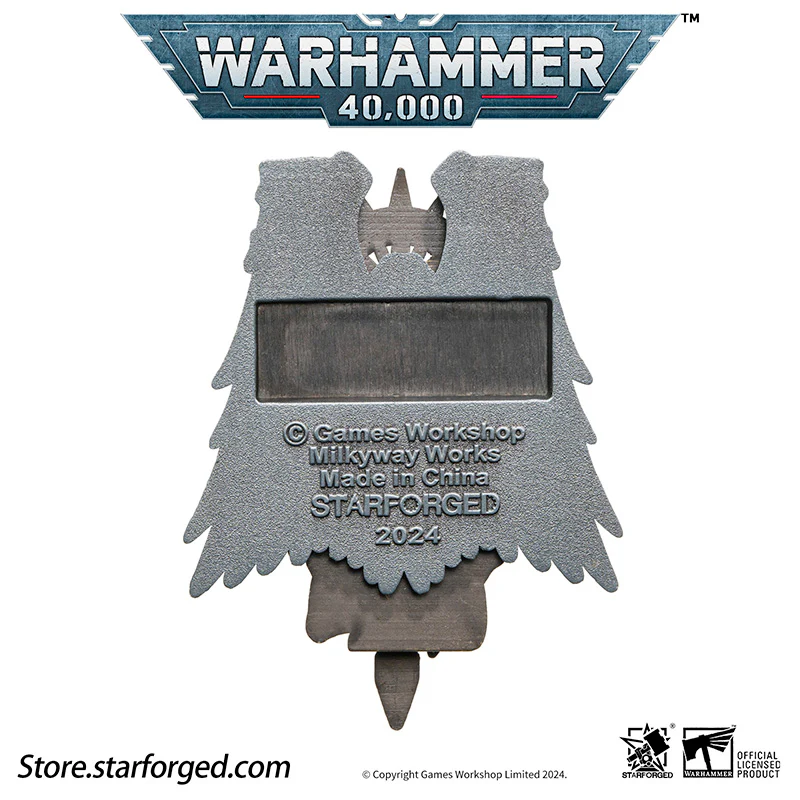 Starforged Warhammer 40K Dark Angels Seal of Duty Emble of Inner Circle Brooch - Image 4
