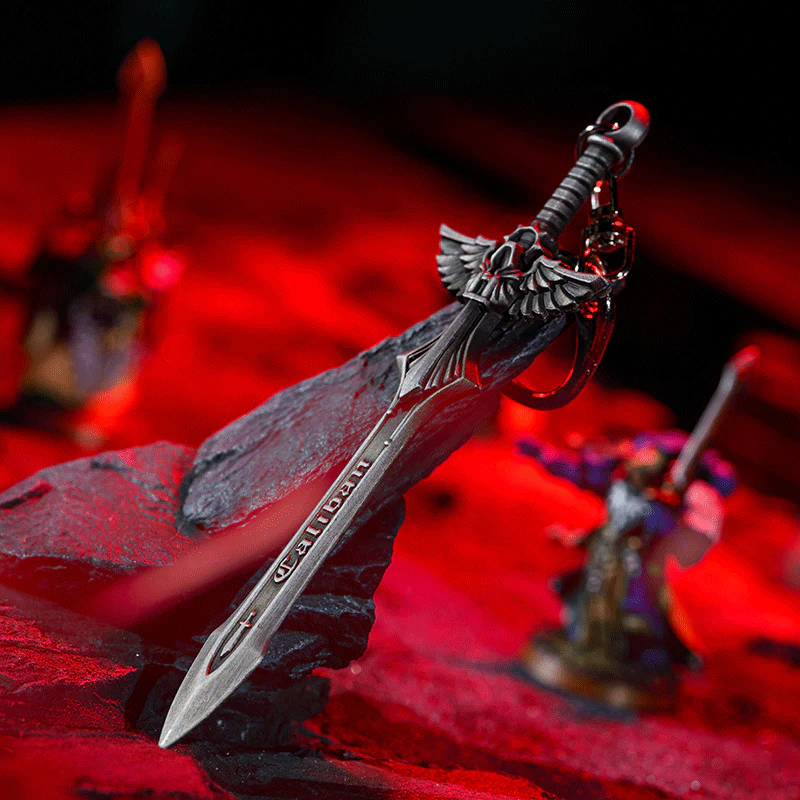 Starforged Warhammer 40K Dark Angels Sword of Caliban  2023 New Men's Keychain Christmas Gift Boyfriend - Image 5