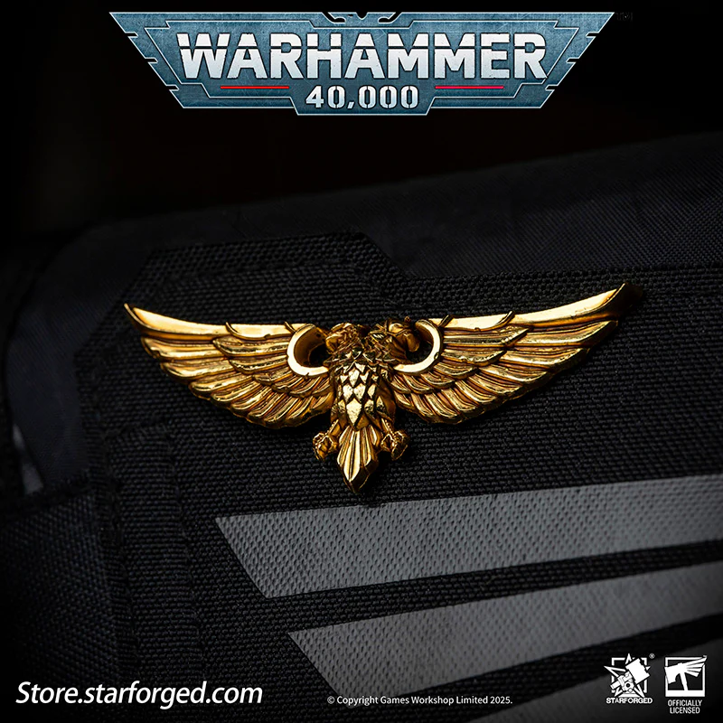 Starforged Warhammer 40K Imperial Aquila of Sanctuary / Wings of Astra Militarum Brooch Accessories Pin Badge - Image 10