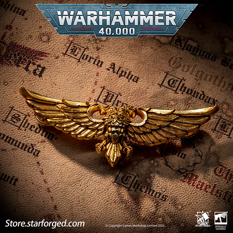 Starforged Warhammer 40K Imperial Aquila of Sanctuary / Wings of Astra Militarum Brooch Accessories Pin Badge - Image 11