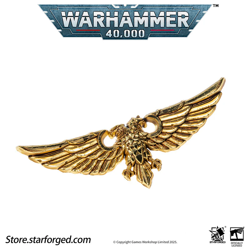 Starforged Warhammer 40K Imperial Aquila of Sanctuary / Wings of Astra Militarum Brooch Accessories Pin Badge - Image 13