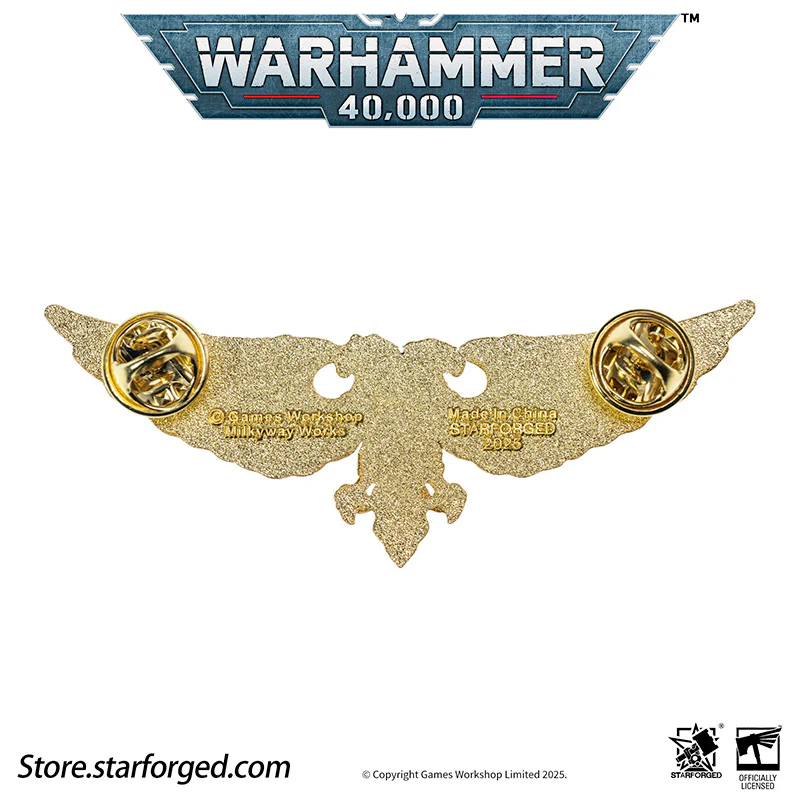 Starforged Warhammer 40K Imperial Aquila of Sanctuary / Wings of Astra Militarum Brooch Accessories Pin Badge - Image 14