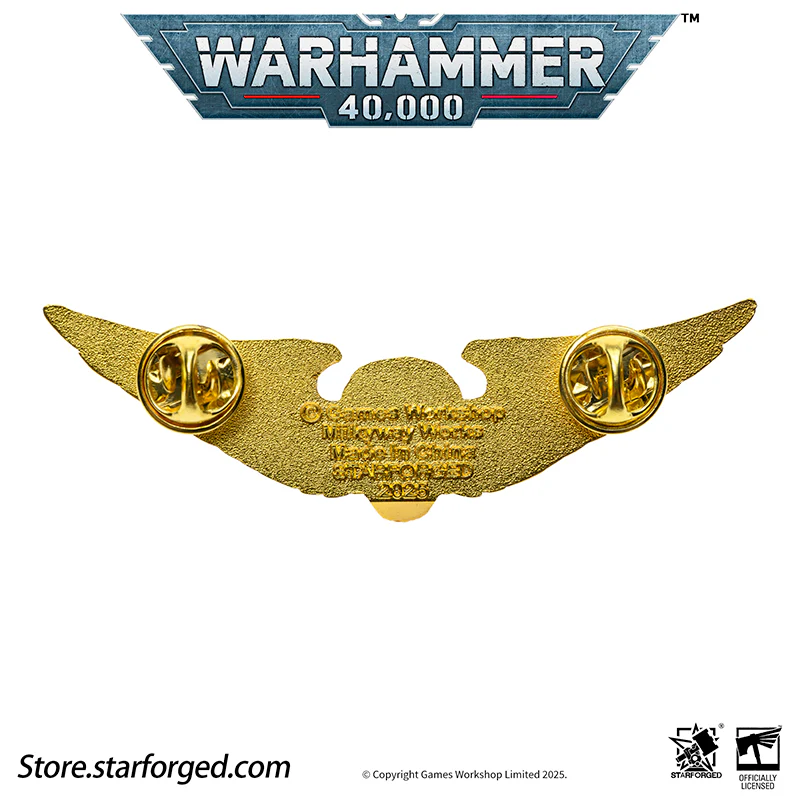 Starforged Warhammer 40K Imperial Aquila of Sanctuary / Wings of Astra Militarum Brooch Accessories Pin Badge - Image 17