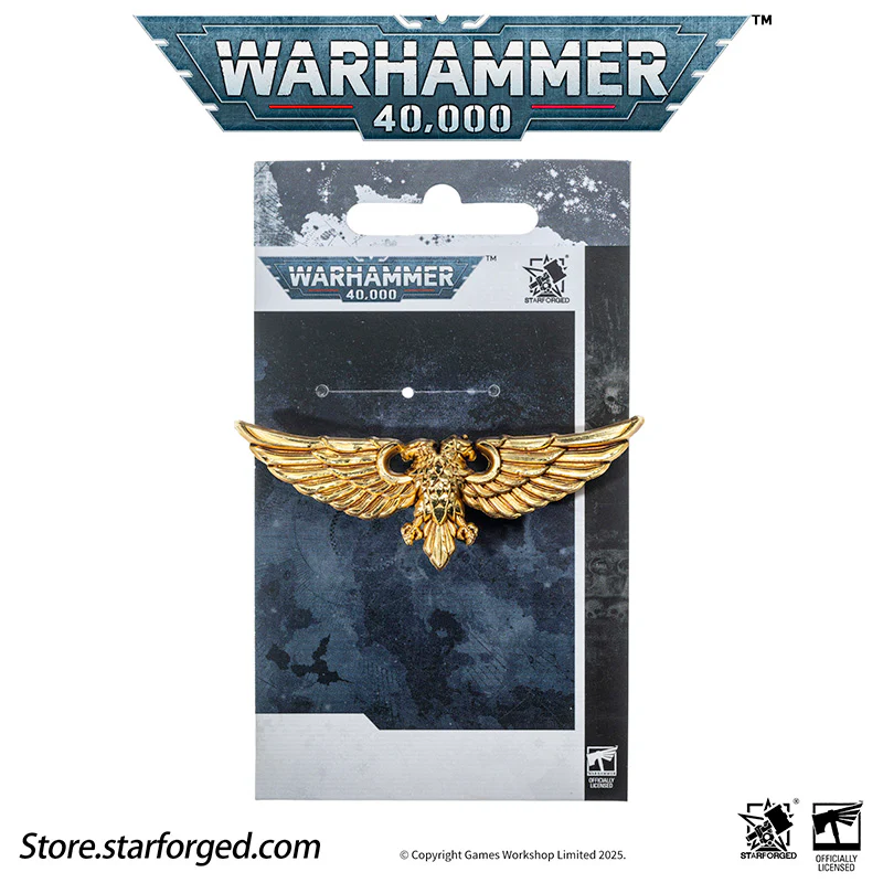 Starforged Warhammer 40K Imperial Aquila of Sanctuary / Wings of Astra Militarum Brooch Accessories Pin Badge - Image 19