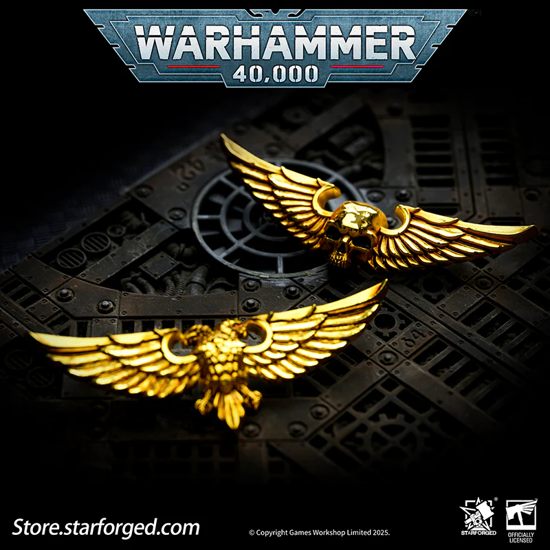 Starforged Warhammer 40K Imperial Aquila of Sanctuary / Wings of Astra Militarum Brooch Accessories Pin Badge - Image 4