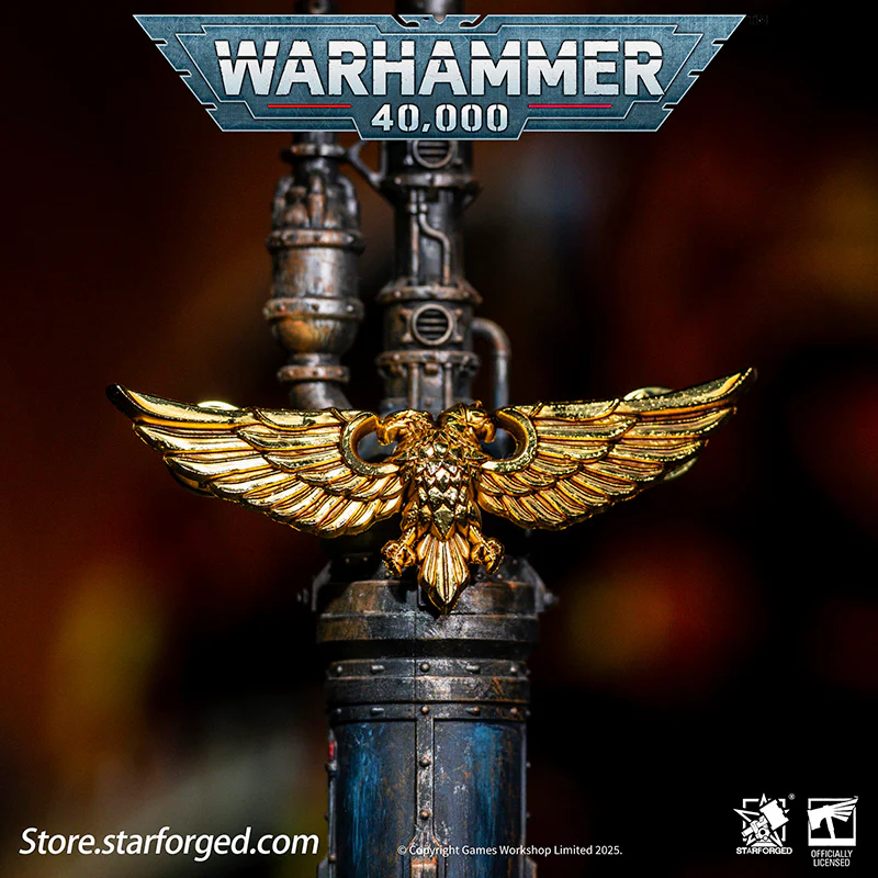 Starforged Warhammer 40K Imperial Aquila of Sanctuary / Wings of Astra Militarum Brooch Accessories Pin Badge - Image 8