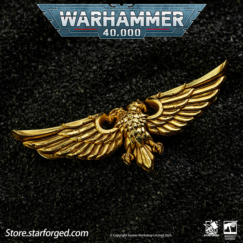 Starforged Warhammer 40K Imperial Aquila of Sanctuary / Wings of Astra Militarum Brooch Accessories Pin Badge - Image 9