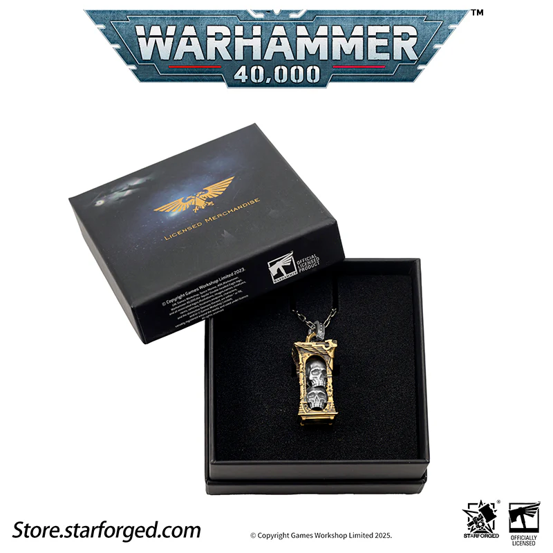 Starforged Warhammer 40K Imperium of Man Reliquary of The Pious Necklace Men's Jewelry Accessories - Image 12