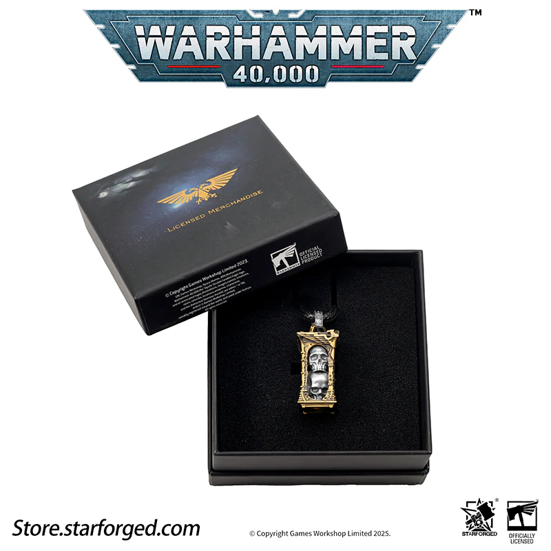 Starforged Warhammer 40K Imperium of Man Reliquary of The Pious Necklace Men's Jewelry Accessories - Image 13