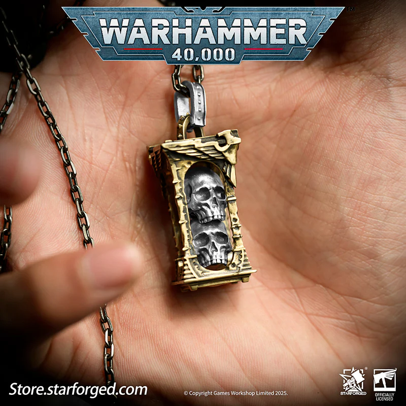 Starforged Warhammer 40K Imperium of Man Reliquary of The Pious Necklace Men's Jewelry Accessories - Image 3