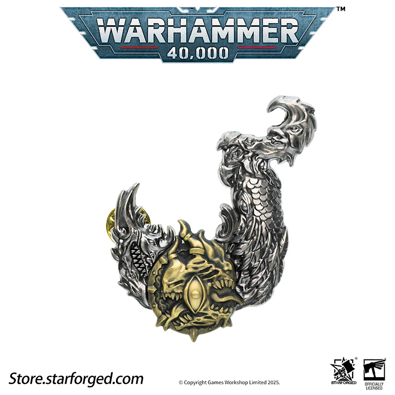 Starforged Warhammer 40K Lords of the Immaterium The Chaos Gods Mark of Ruinous Powers Pin Badge Men's Jewelry Accessories - Image 10