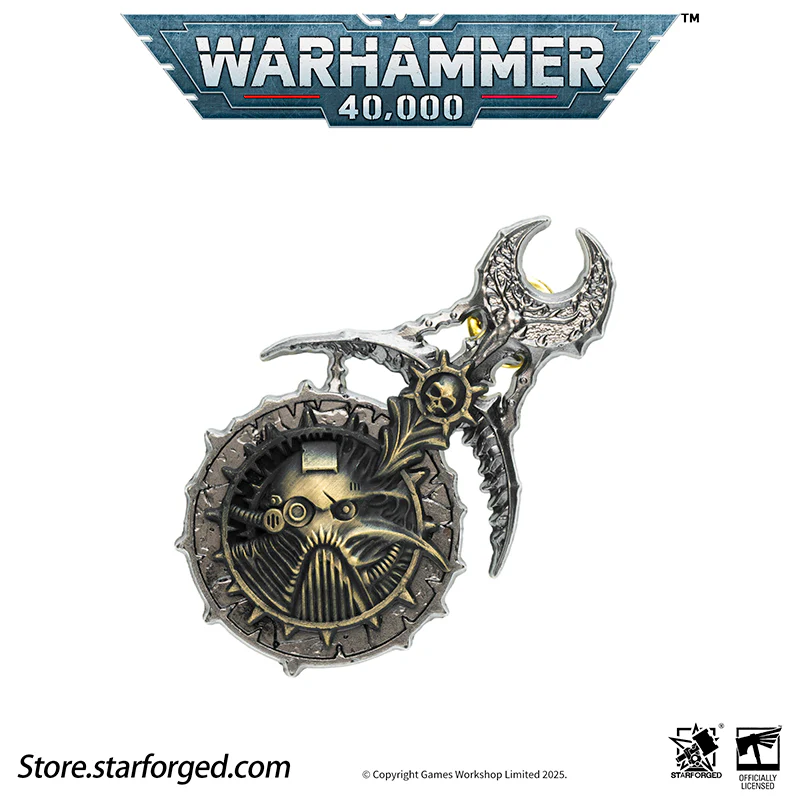 Starforged Warhammer 40K Lords of the Immaterium The Chaos Gods Mark of Ruinous Powers Pin Badge Men's Jewelry Accessories - Image 11
