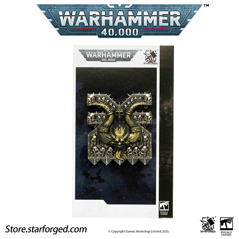 Starforged Warhammer 40K Lords of the Immaterium The Chaos Gods Mark of Ruinous Powers Pin Badge Men's Jewelry Accessories - Image 20