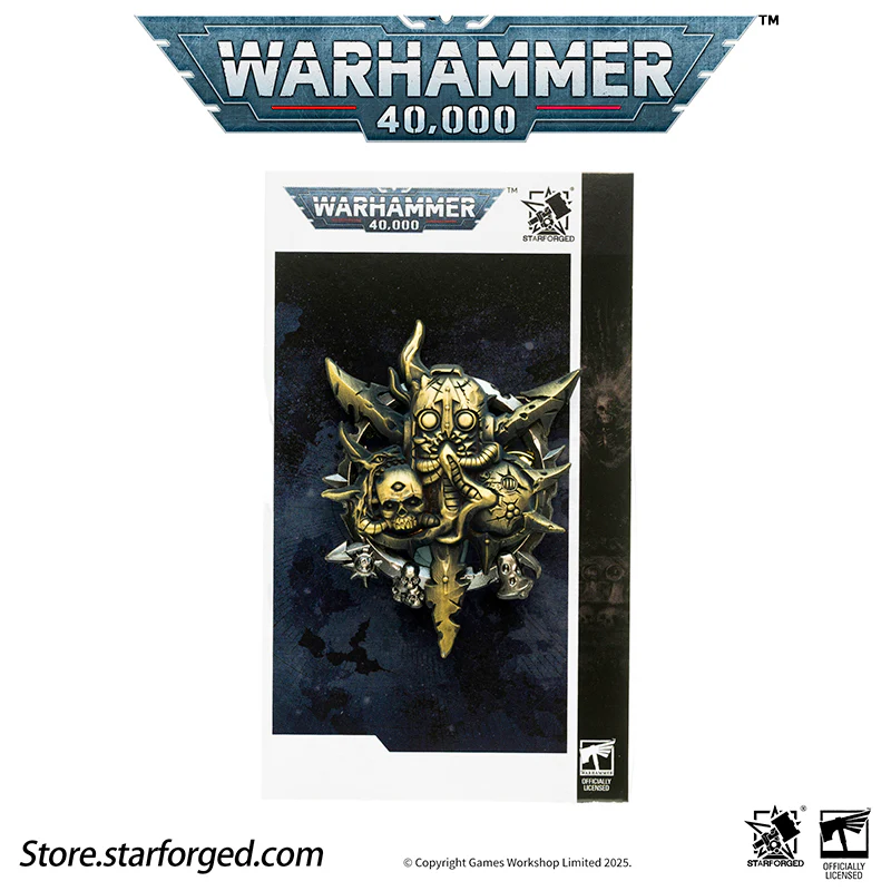 Starforged Warhammer 40K Lords of the Immaterium The Chaos Gods Mark of Ruinous Powers Pin Badge Men's Jewelry Accessories - Image 21