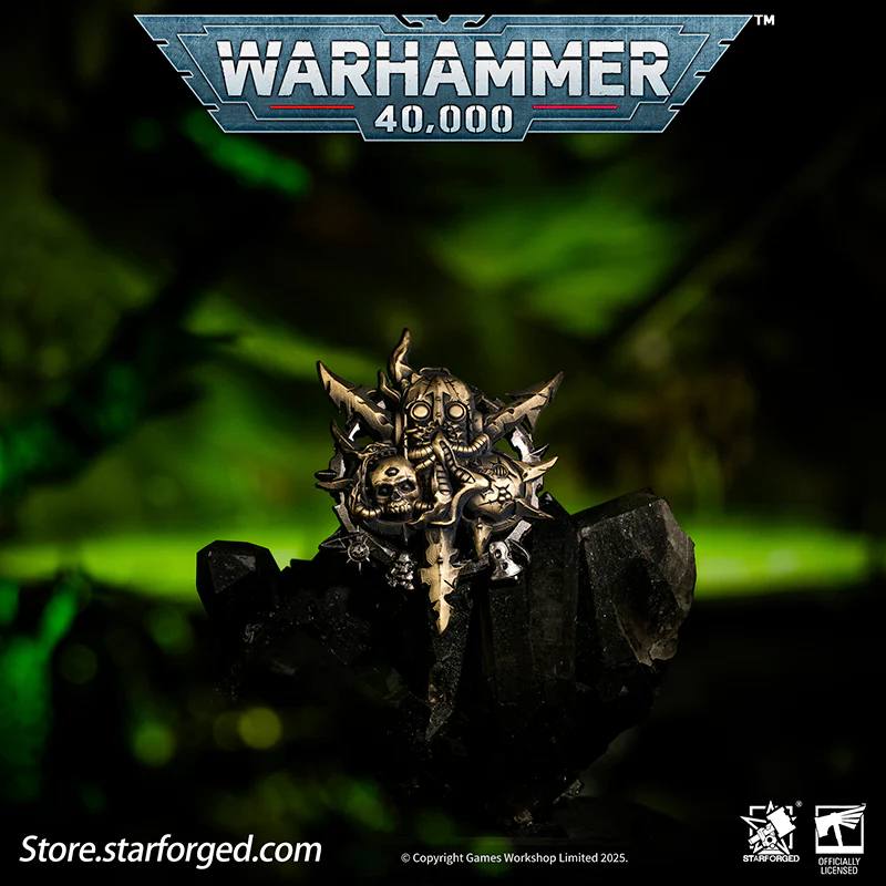 Starforged Warhammer 40K Lords of the Immaterium The Chaos Gods Mark of Ruinous Powers Pin Badge Men's Jewelry Accessories - Image 3