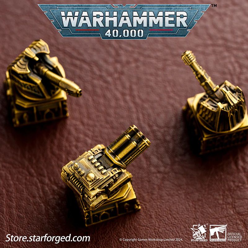 Starforged Warhammer 40K Mechanical Keyboard Macrocannon Keycaps Space Battleship Computer Accessories and Peripherals Other - Image 3