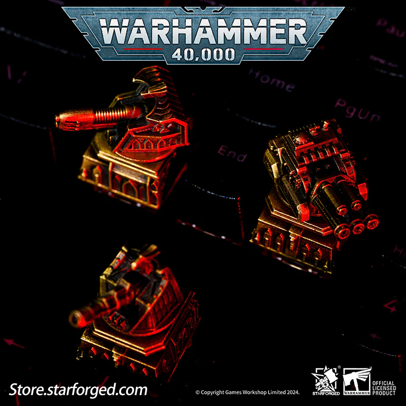Starforged Warhammer 40K Mechanical Keyboard Macrocannon Keycaps Space Battleship Computer Accessories and Peripherals Other - Image 4