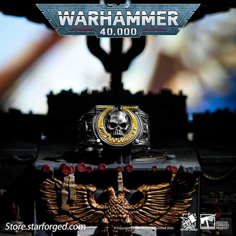Starforged Warhammer 40K Sigil Ring of Ultramar & Ultramarines Space Marine Legion Men's Ring - Image 5
