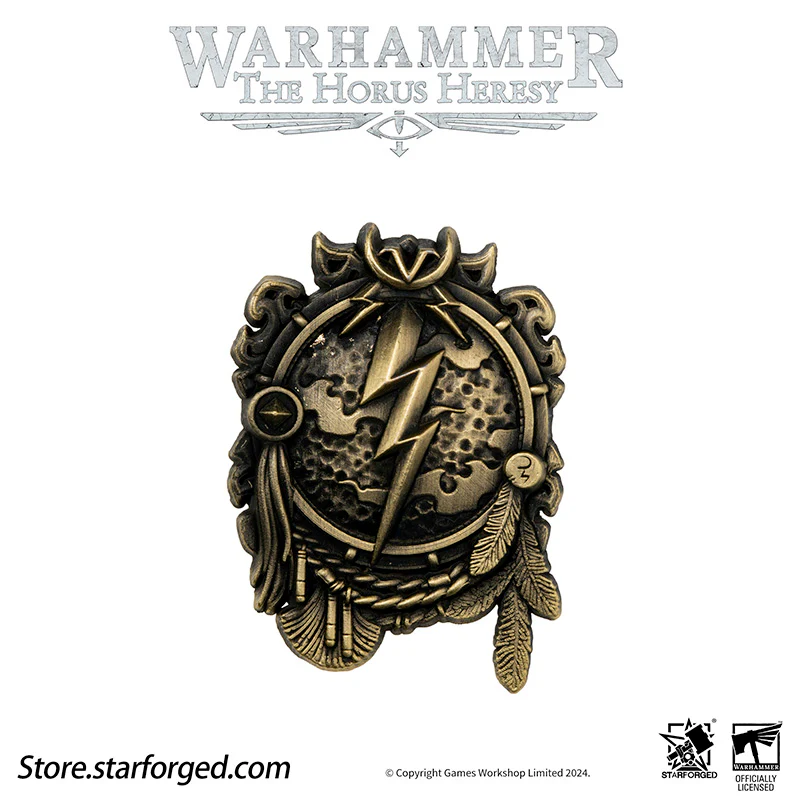 Starforged Warhammer Horus Heresy Burning Galaxy Legion Insignia Pin Badge Brooch 30K Men's Jewelry - Image 17