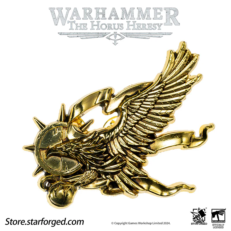 Starforged Warhammer Horus Heresy Burning Galaxy Legion Insignia Pin Badge Brooch 30K Men's Jewelry - Image 26