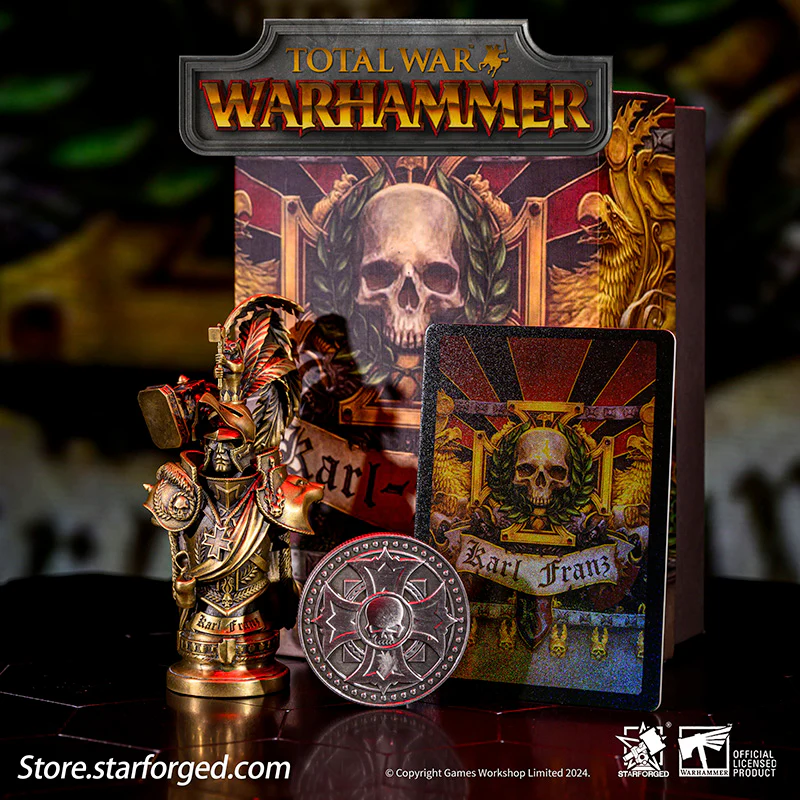 Starforged Warhammer Total War Seal of the Emperor Karl Franz Prince Atldorf Wax Seal Collectible Coin Set Other - Image 4