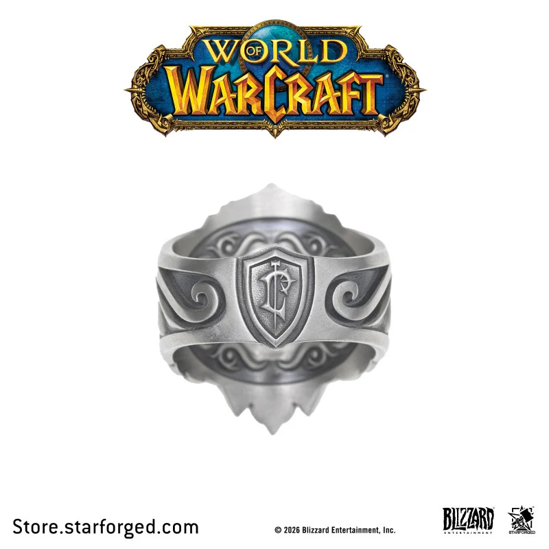 Starforged World of Warcraft Lion Crown of Stormwind Men's Fashion Jewelry Officially Authorized - Image 6