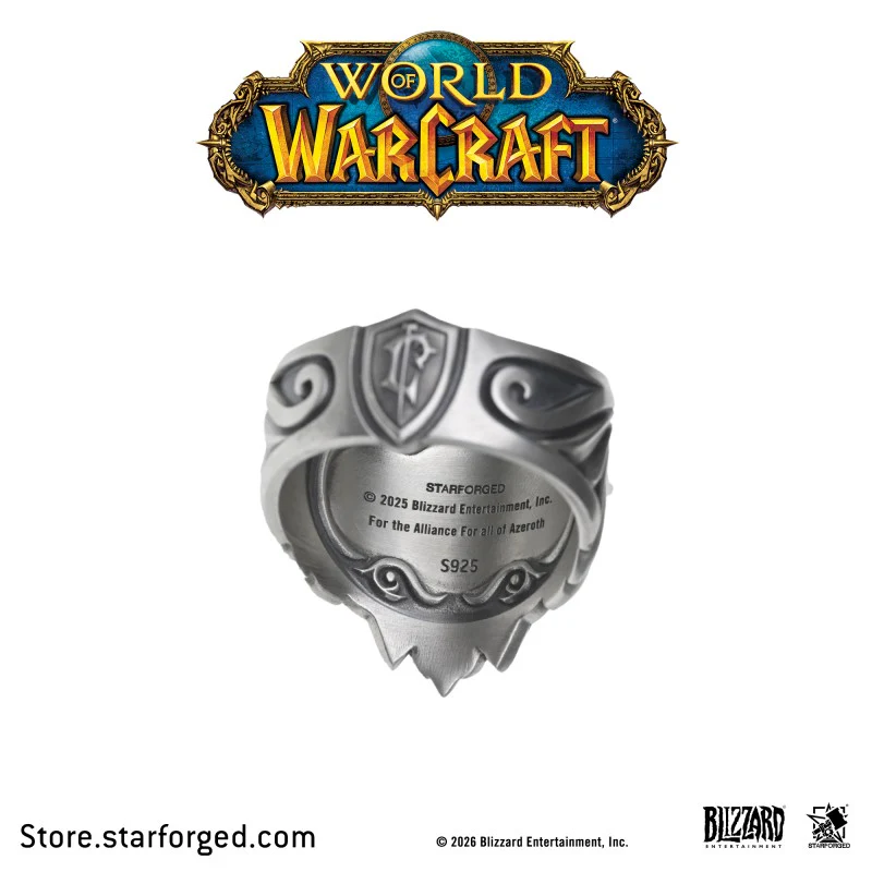 Starforged World of Warcraft Lion Crown of Stormwind Men's Fashion Jewelry Officially Authorized - Image 7
