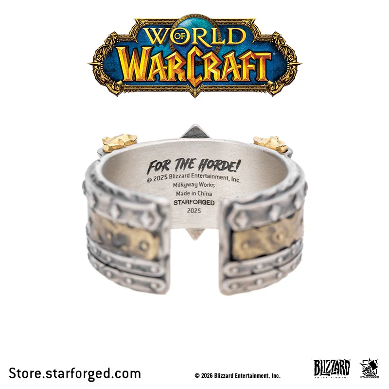 Starforged World of Warcraft Sigil Ring of The Horde Men's Fashion Jewelry Officially Authorized - Image 6