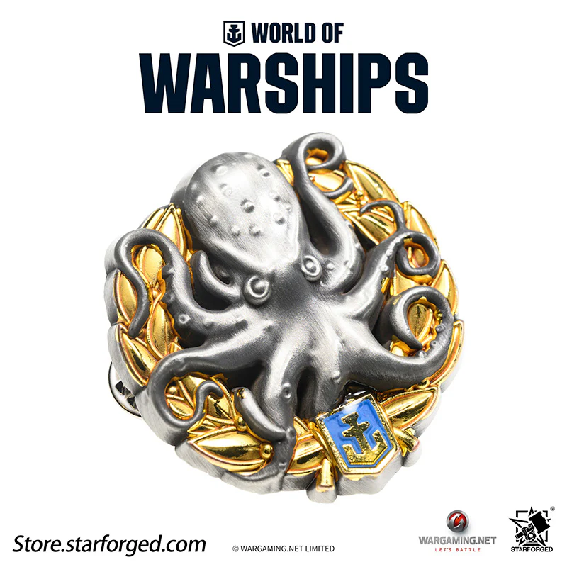 Starforged World of Warships Achievements Commemorative Pin Brooch Badge Game Peripherals Wargaming License - Image 14