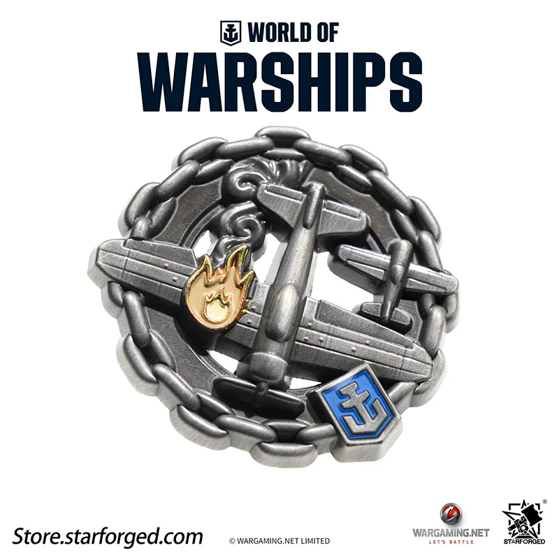 Starforged World of Warships Achievements Commemorative Pin Brooch Badge Game Peripherals Wargaming License - Image 19