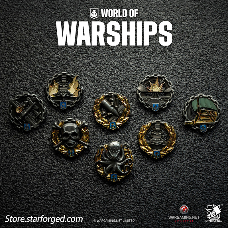 Starforged World of Warships Achievements Commemorative Pin Brooch Badge Game Peripherals Wargaming License - Image 9
