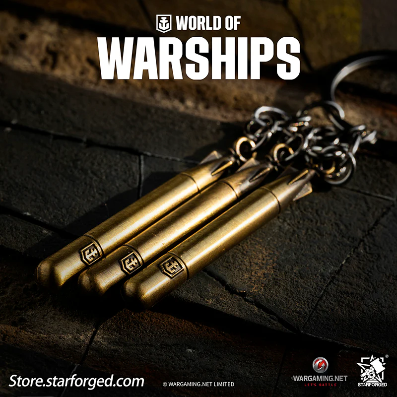 Starforged World of Warships WOWS Torpedo Keychain Game Peripherals Wargaming License - Image 3