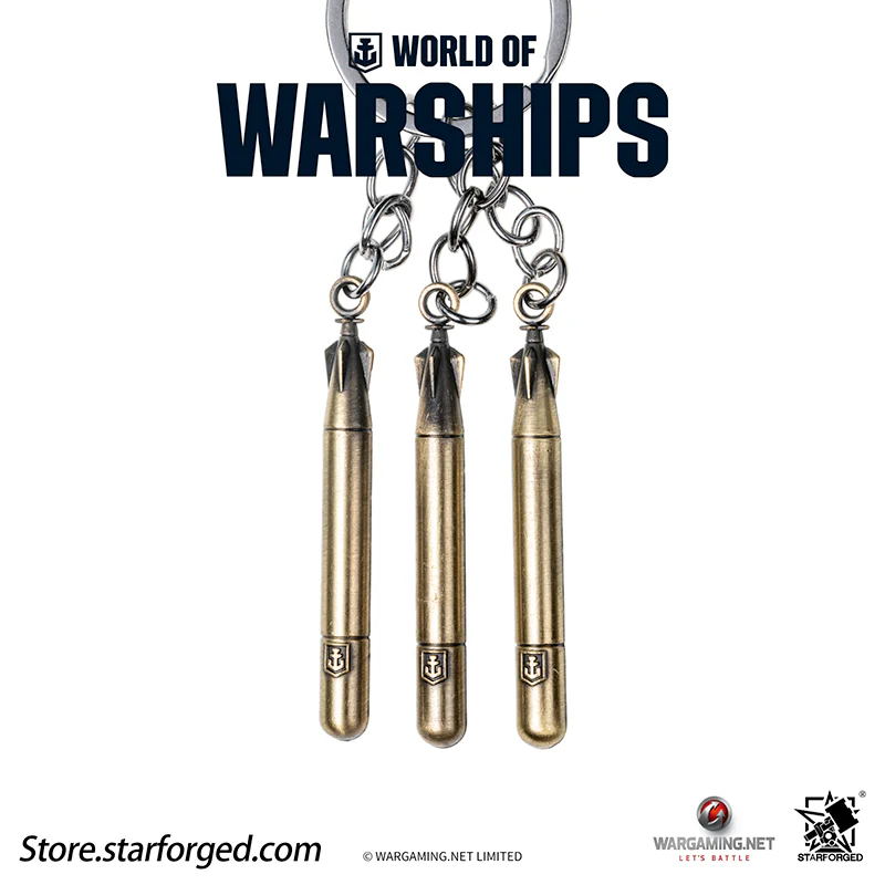 Starforged World of Warships WOWS Torpedo Keychain Game Peripherals Wargaming License - Image 9