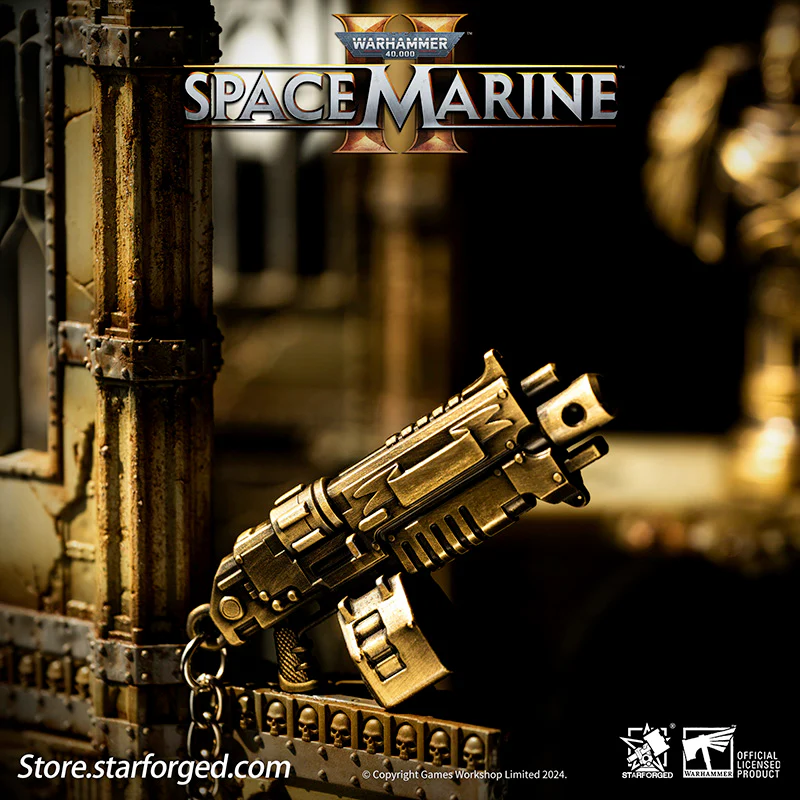 Starforged Warhammer 40K Space Marines Boltgun Keychain Space Marine 2 Weapon Pendant - Image 10