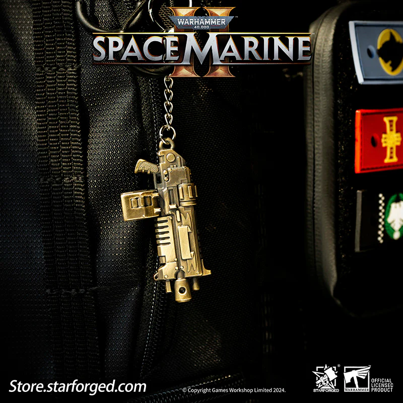 Starforged Warhammer 40K Space Marines Boltgun Keychain Space Marine 2 Weapon Pendant - Image 7